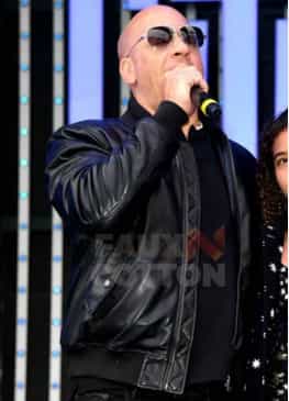 Fast & Furious 9 (Dominic Toretto) Vin Diesel Black Leather Jacket